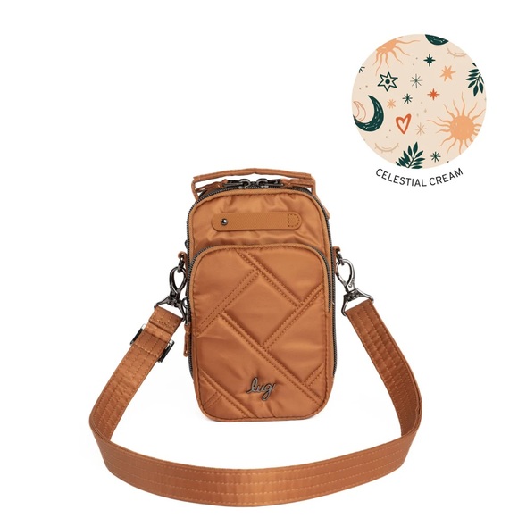 Lug Skeeter Mini Bridge Convertible Crossbody Bag NWT Cappuccino - Picture 1 of 7